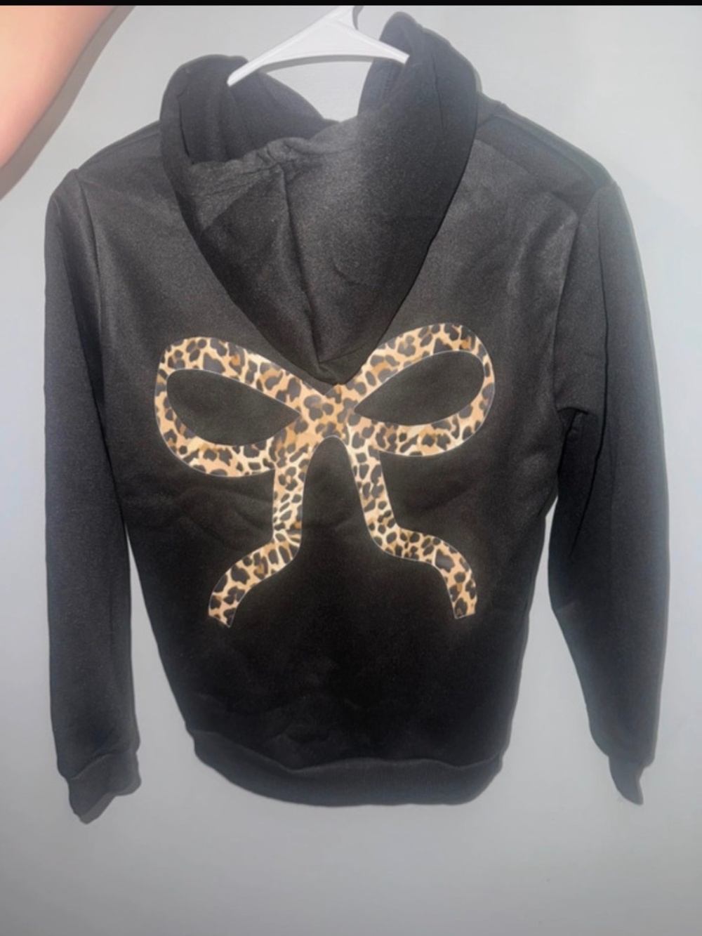 Girls 11/12 bow hoodie